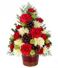 One Sided Flower Arrangement in a Basket One Sided Flower Arrangement in a Basket