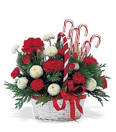 Christmas Candy Cane Basket product1142